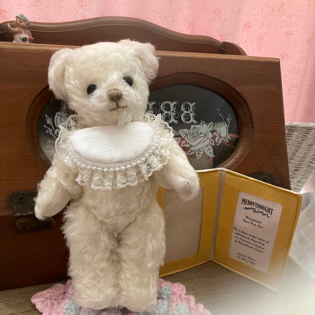 ❤️メリーソート❤️ロイヤルベビー❤️テディベア ❤️レーススタイ付き❤️ホワイト❤️