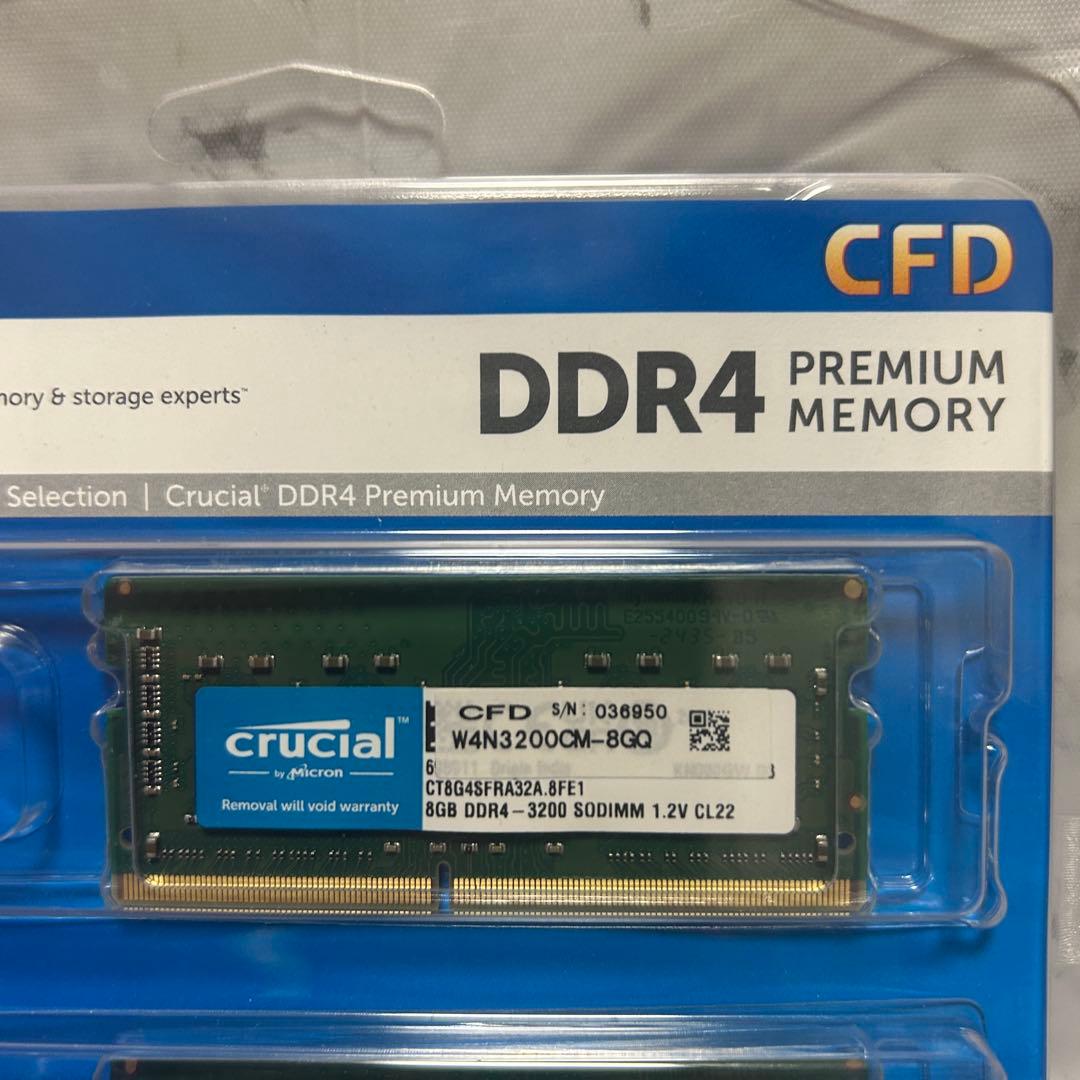 Crucial ノートPC用メモリ DDR4-3200 8GB×2 計16GB