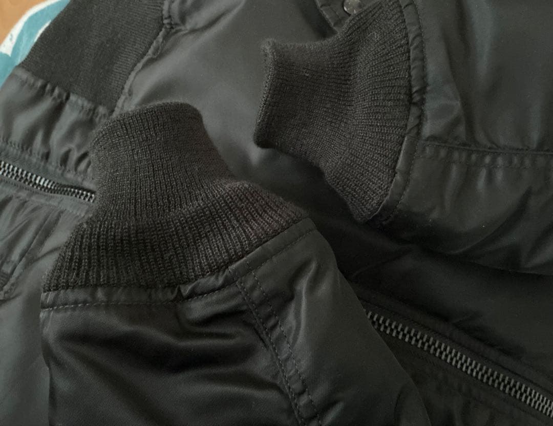 ★美品★AVIREX×NMU EMBROIDERY MA-1 フライトジャケット