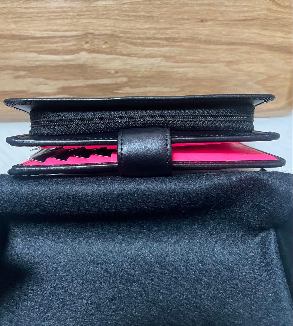最終【超美品】CHANEL財布（キルティングレザー黒×ピンク）