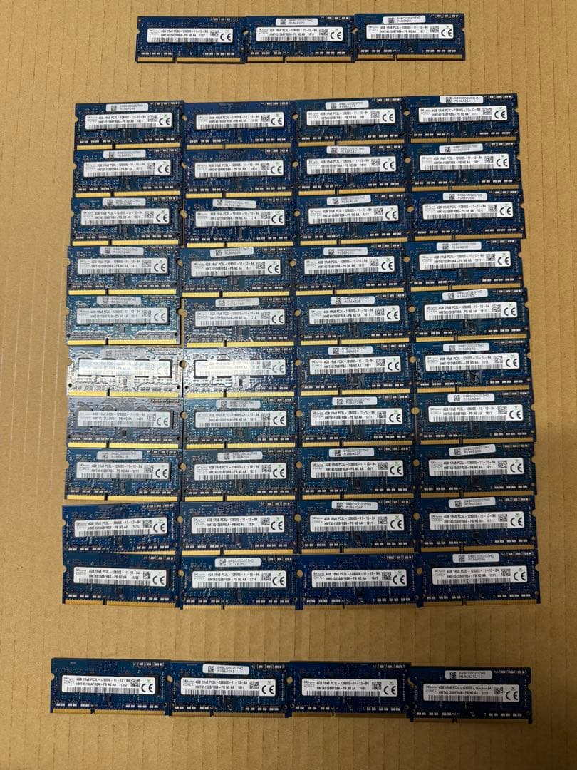 SK hynixノートPC用メモリ　PC3L 4GB 97枚セット
