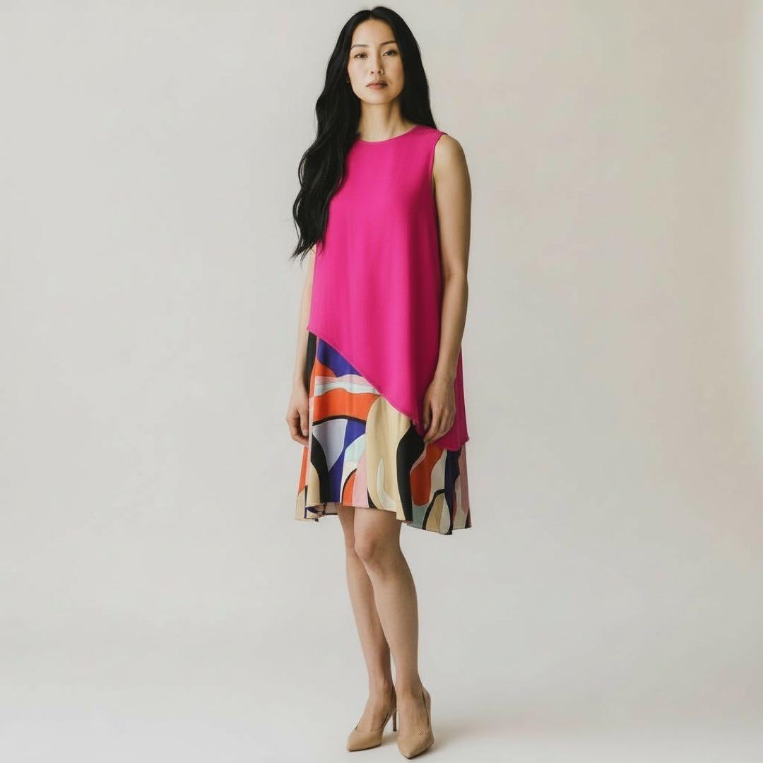 EMILIO PUCCI ノースリーブワンピース ピンク