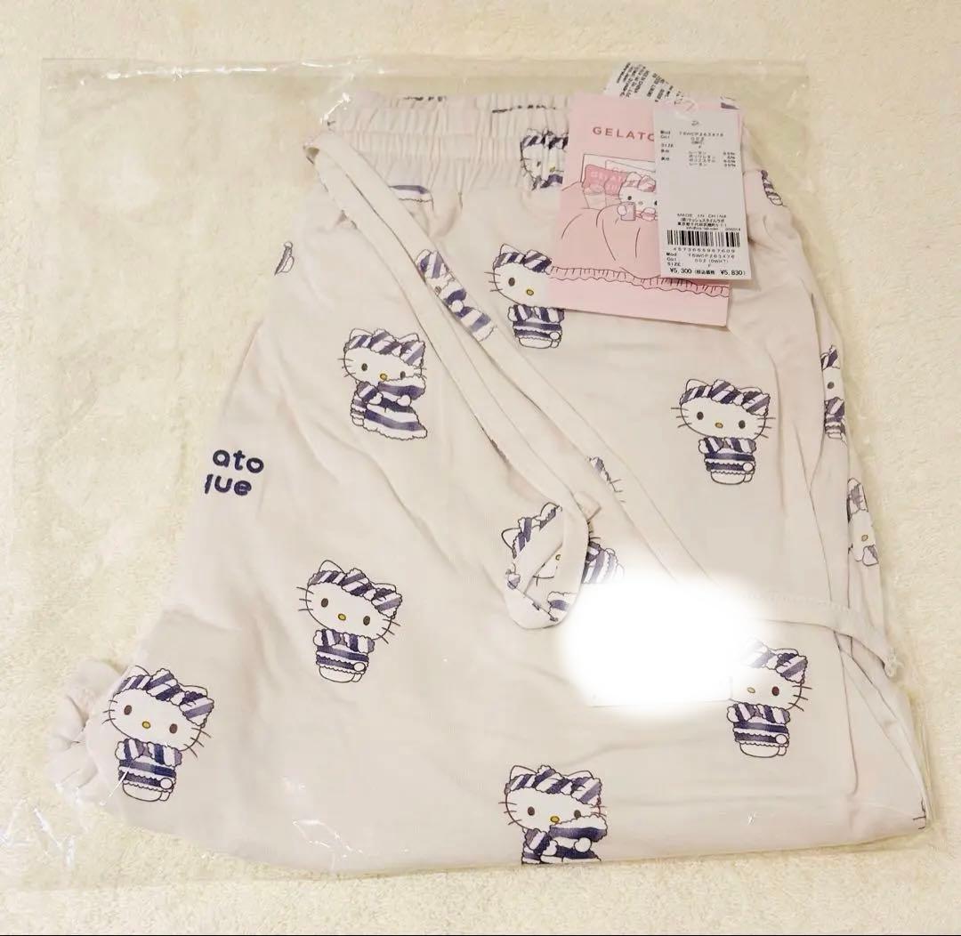 ジェラートピケ　サンリオハウス　ハローキティ　Ｔシャツ　総柄ショートパンツ