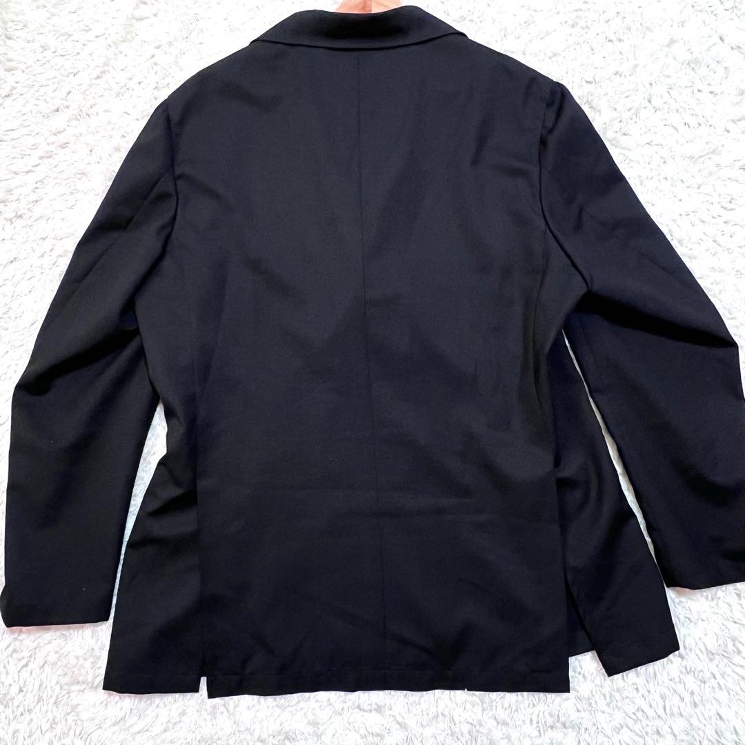 美品/メタル釦/XL✨ユニバーサルランゲージ Wテーラード 黒 春夏洗える