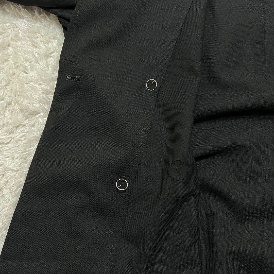 美品/メタル釦/XL✨ユニバーサルランゲージ Wテーラード 黒 春夏洗える
