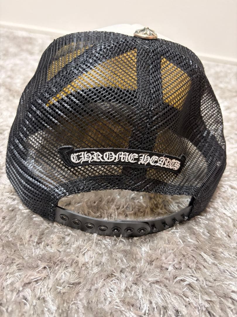 CHROME HEARTS トラッカーキャップ ホワイト ブラック メンズ