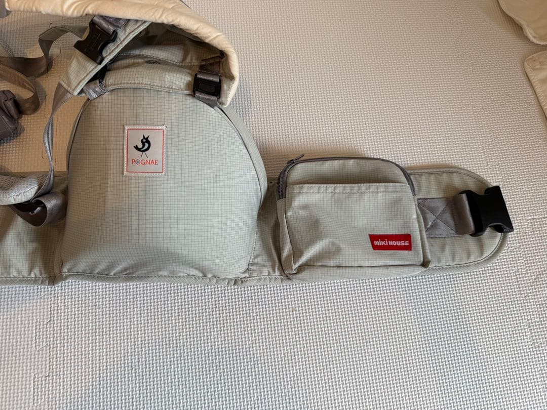 【美品】mikihouse pognae ヒップシートキャリア