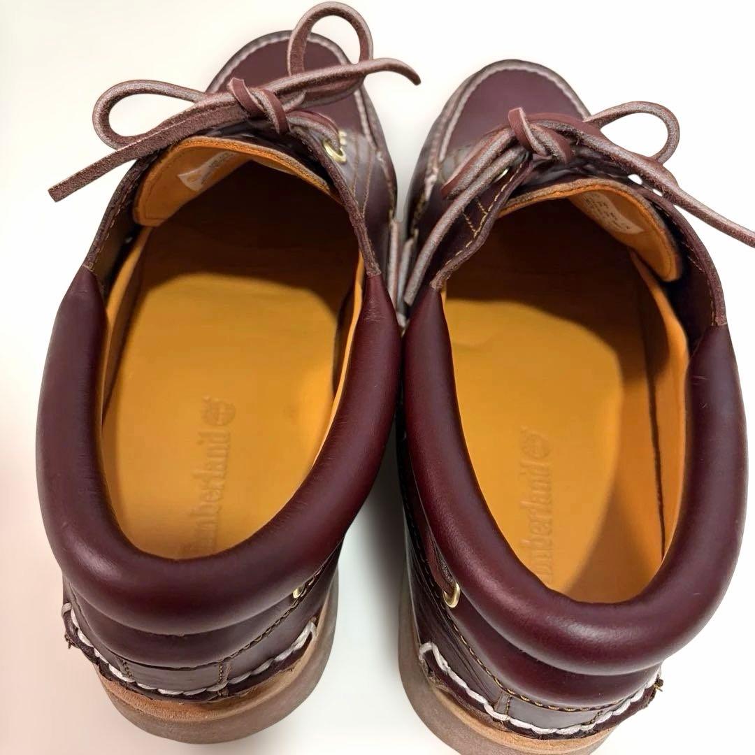 靴 Timberland 3 eye US 10 BURGUNDY 28cm