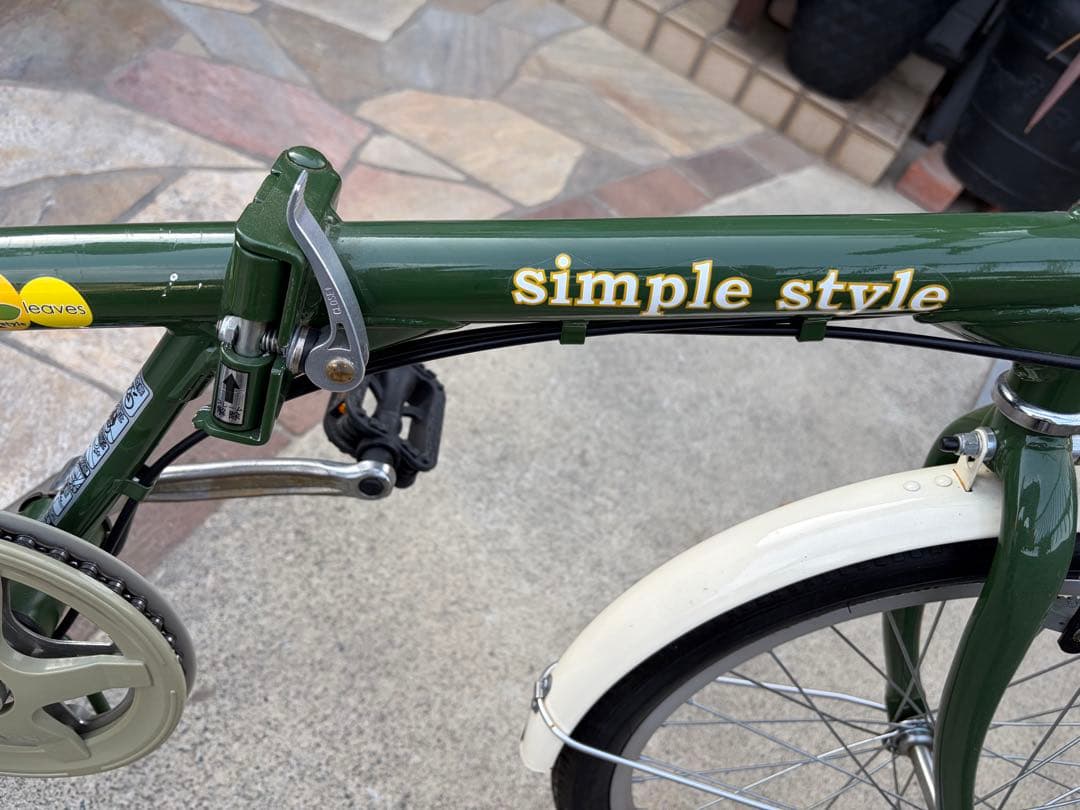 折り畳み自転車simple style グリーン