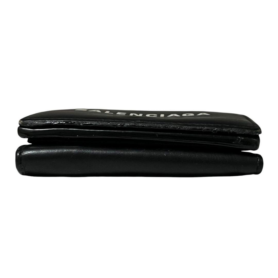 美品　BALENCIAGA バレンシアガ 三つ折り財布 財布 レザー 黒