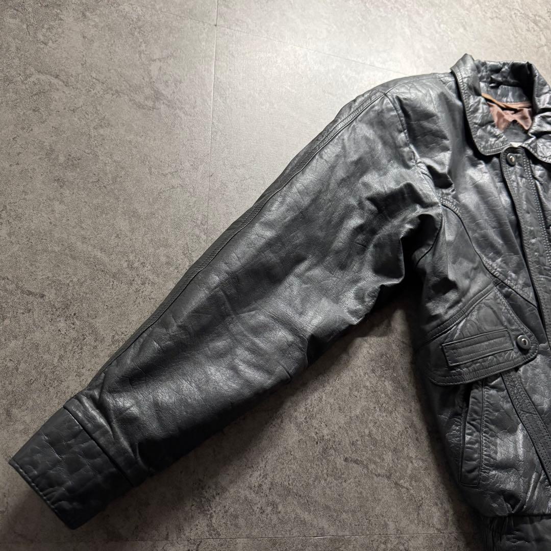 ジャケット・アウター 90s vintage A2 leather bomber flight jkt