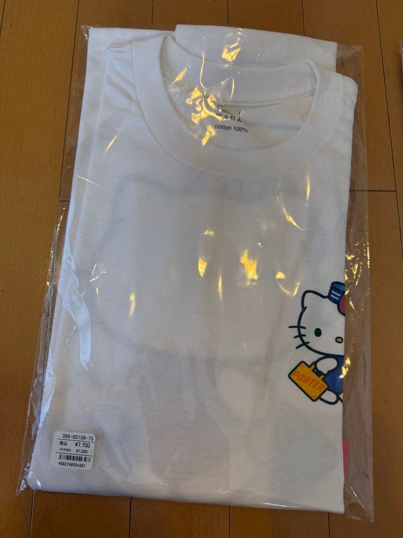 PORTER × HELLO KITTY Tシャツ吉田カバン（ヨシダカバン）L