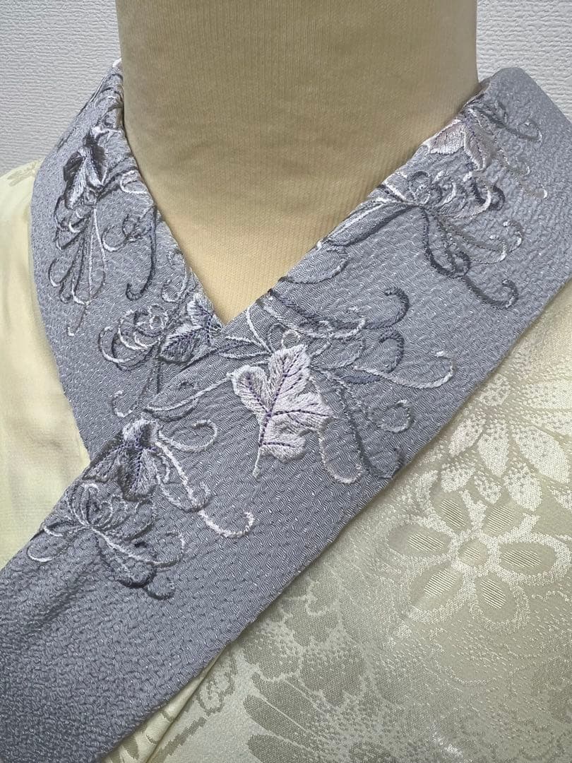 振り袖　フルセット　長襦袢付　ブルー　成人式　金彩加工　刺繍入り　864
