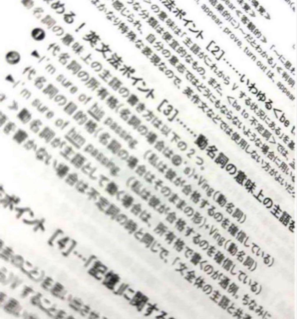 河合塾 テキスト 英文法・語法完全攻略テスト 成川博康先生　鉄緑会 駿台