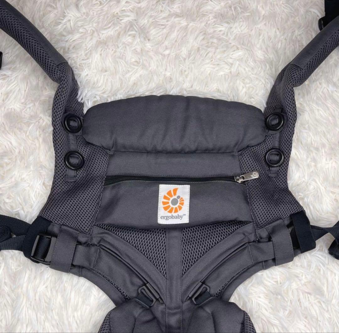 【美品】✨エルゴベビー　オムニ360 クールエアー　グレー　付属品有り‼️
