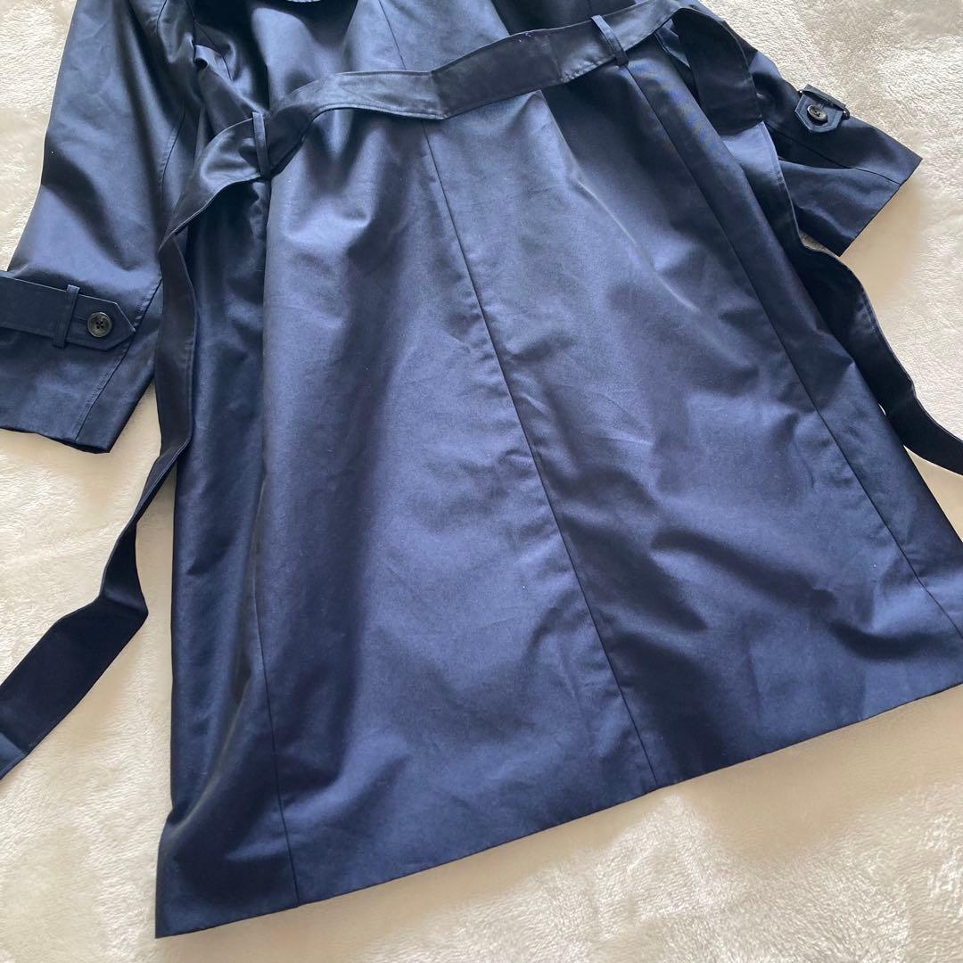 【新品】INDIVI 定番人気 大きいサイズ 定価3.4万 トレンチコート 13
