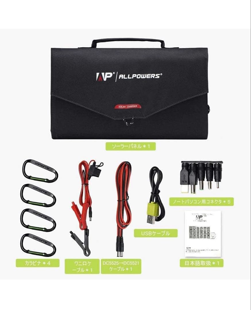 ALLPOWERS 100w ソーラーパネル　AP–SP–012-BLA