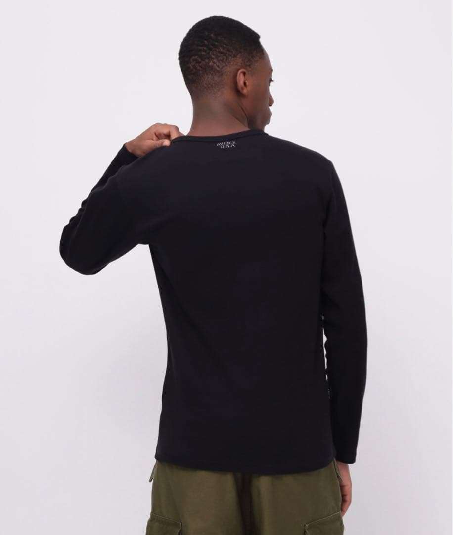 AVIREX ロングTシャツ 白 黒 2枚セット