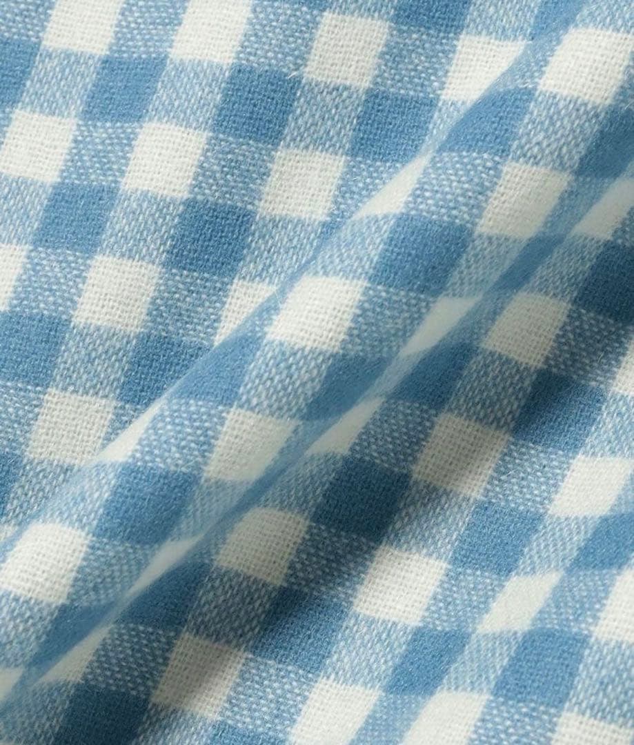 AURALEE AIRY SMOOTH CASHMERE SKIRT チェック