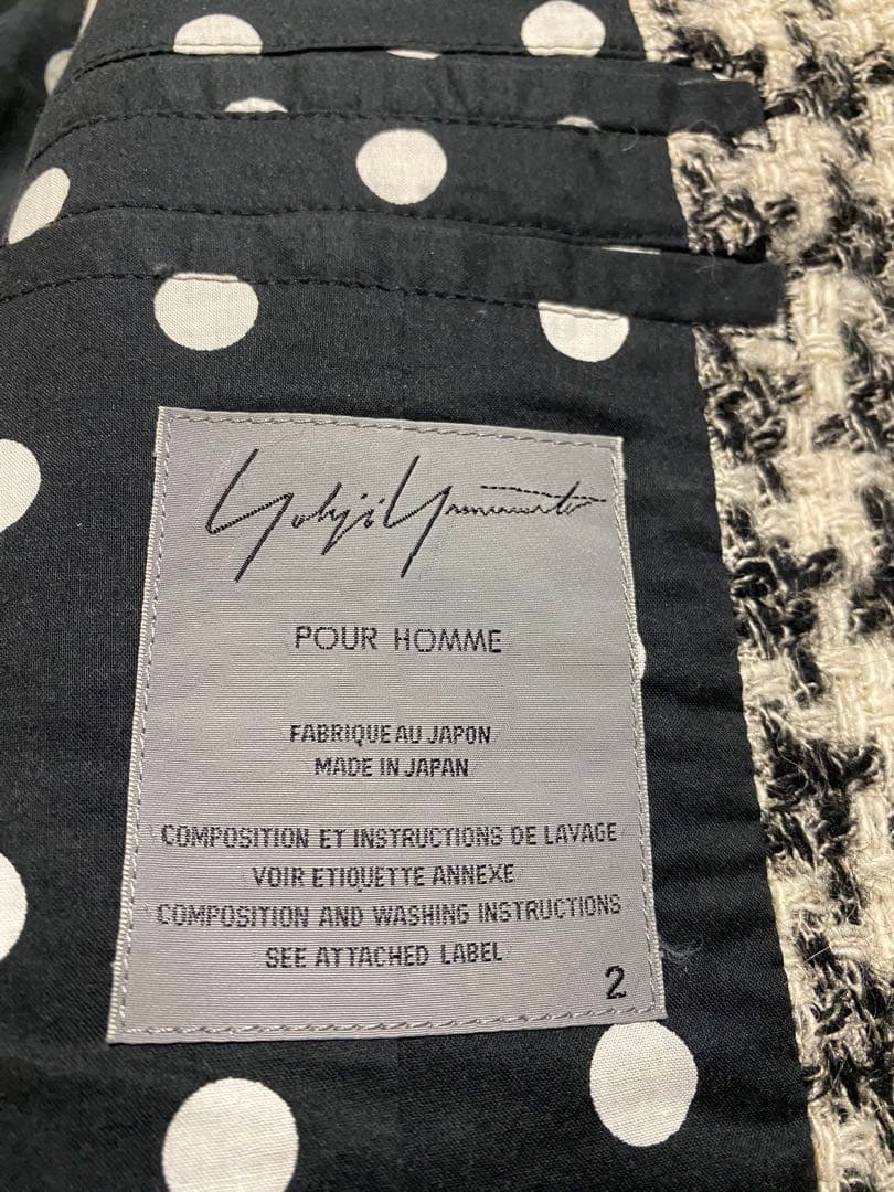 10AW Yohji Yamamoto ハウンドトゥースジャケット