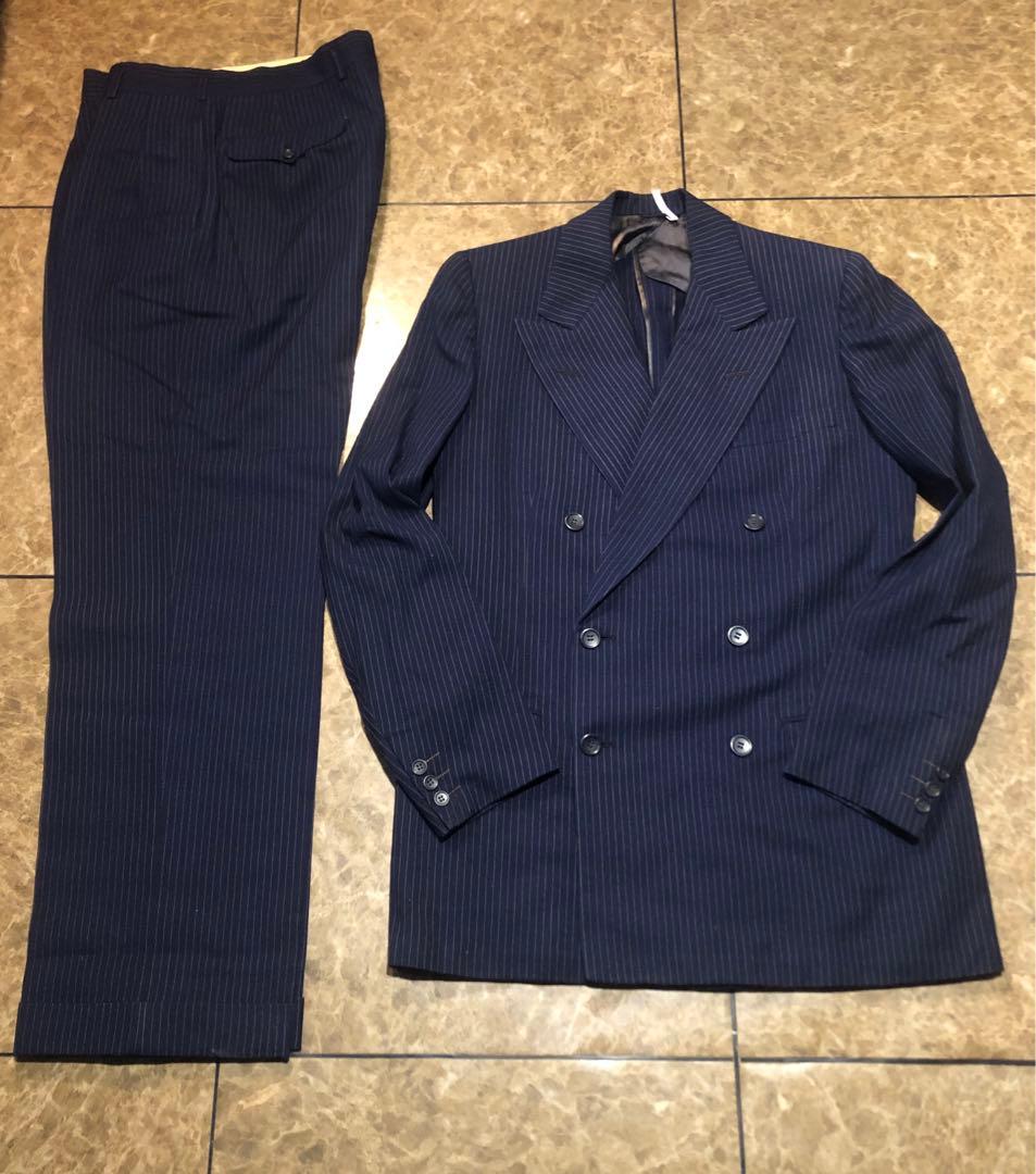 vintage美品 30's 40's ギャング ピンストライプ ビスポーク
