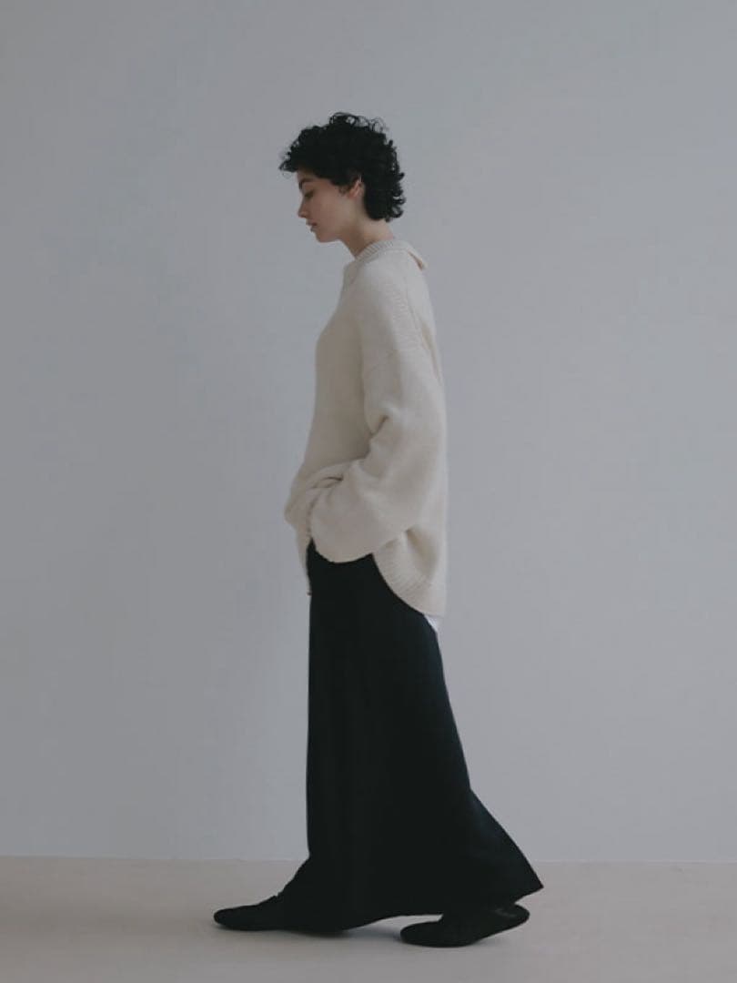 ETRE TOKYO ダブルフェイスIラインスカート