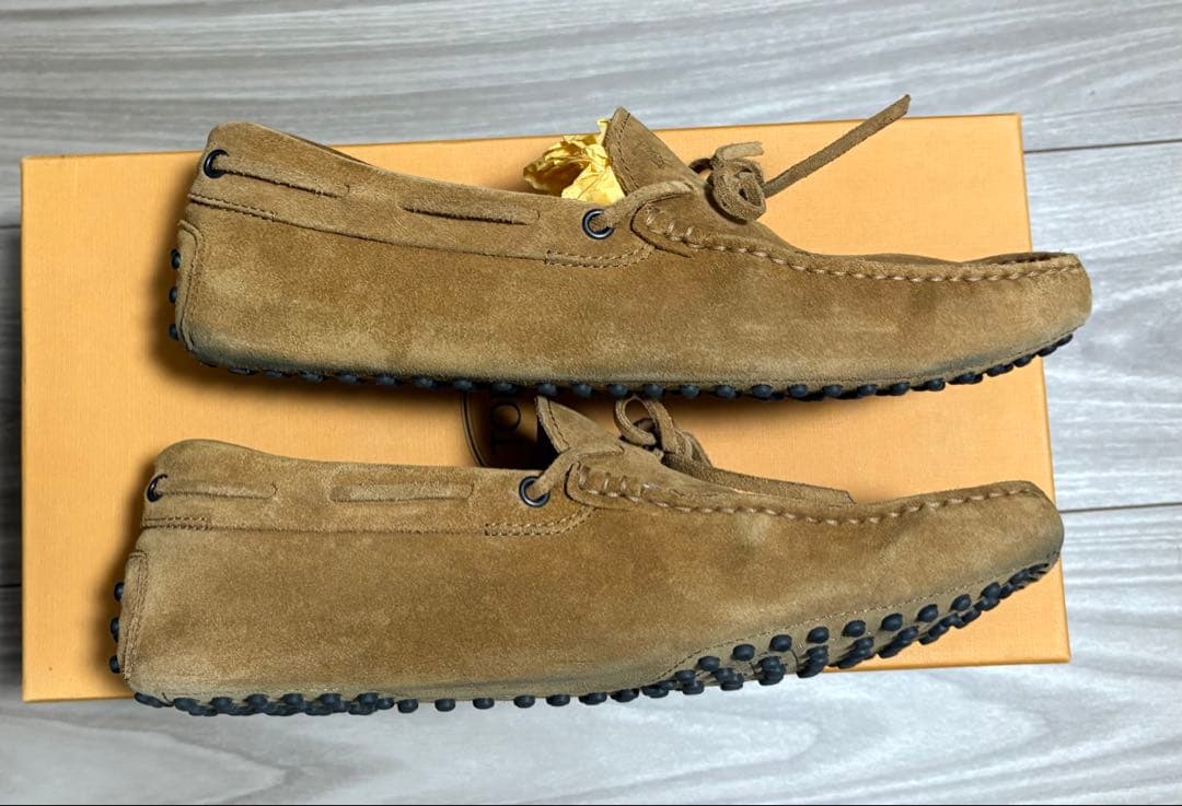 【美品】TOD’S レザーローファー EU7.5/26.5cm イタリア製正規品