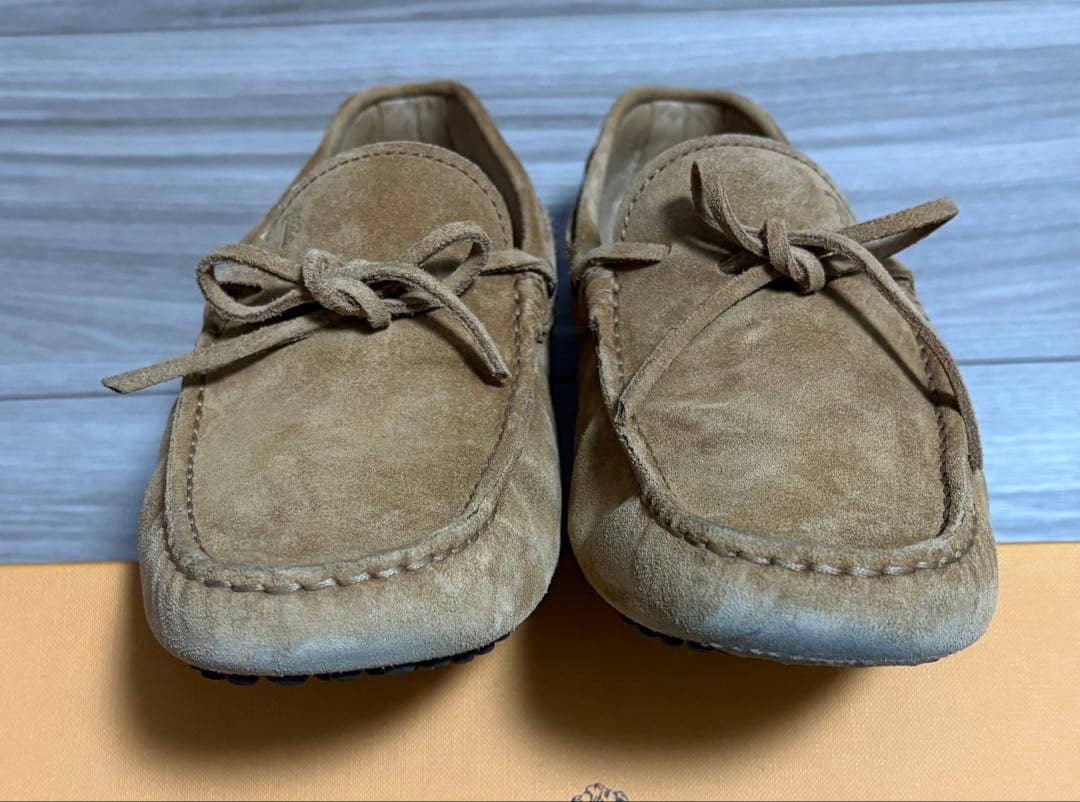 【美品】TOD’S レザーローファー EU7.5/26.5cm イタリア製正規品