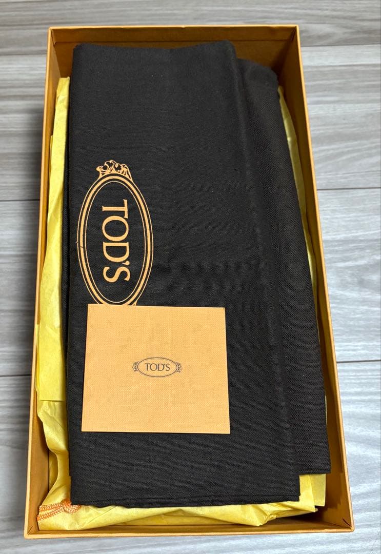 【美品】TOD’S レザーローファー EU7.5/26.5cm イタリア製正規品