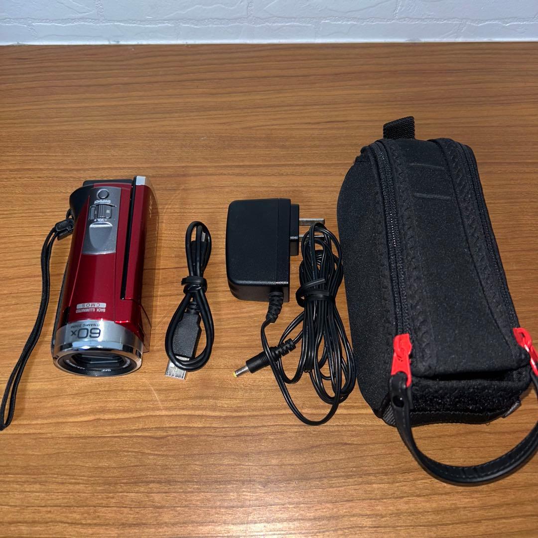 【美品】JVC ケンウッド ビデオカメラ GZ-HM133-R