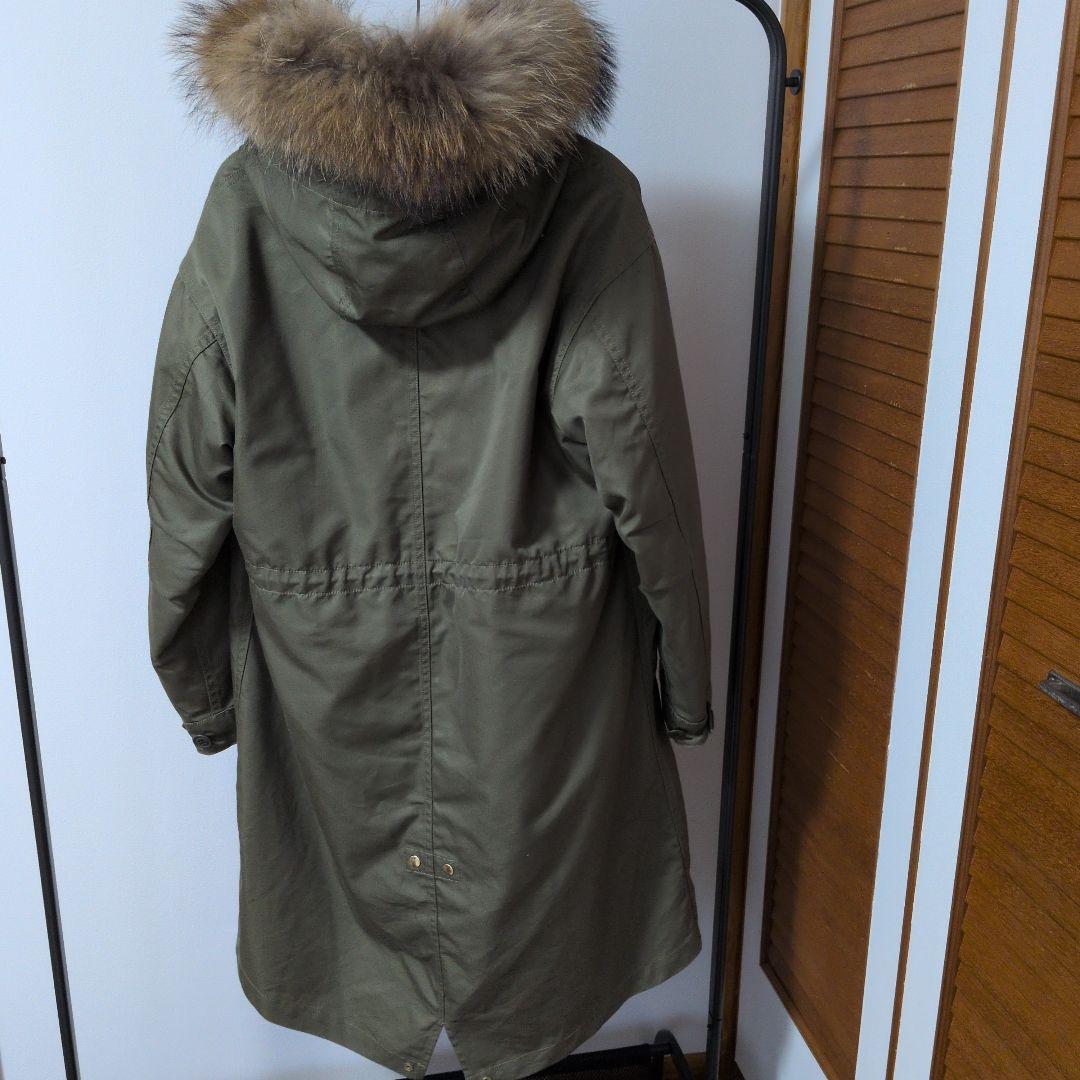 SHIPS　シップス　ファー付きフードモッズコート