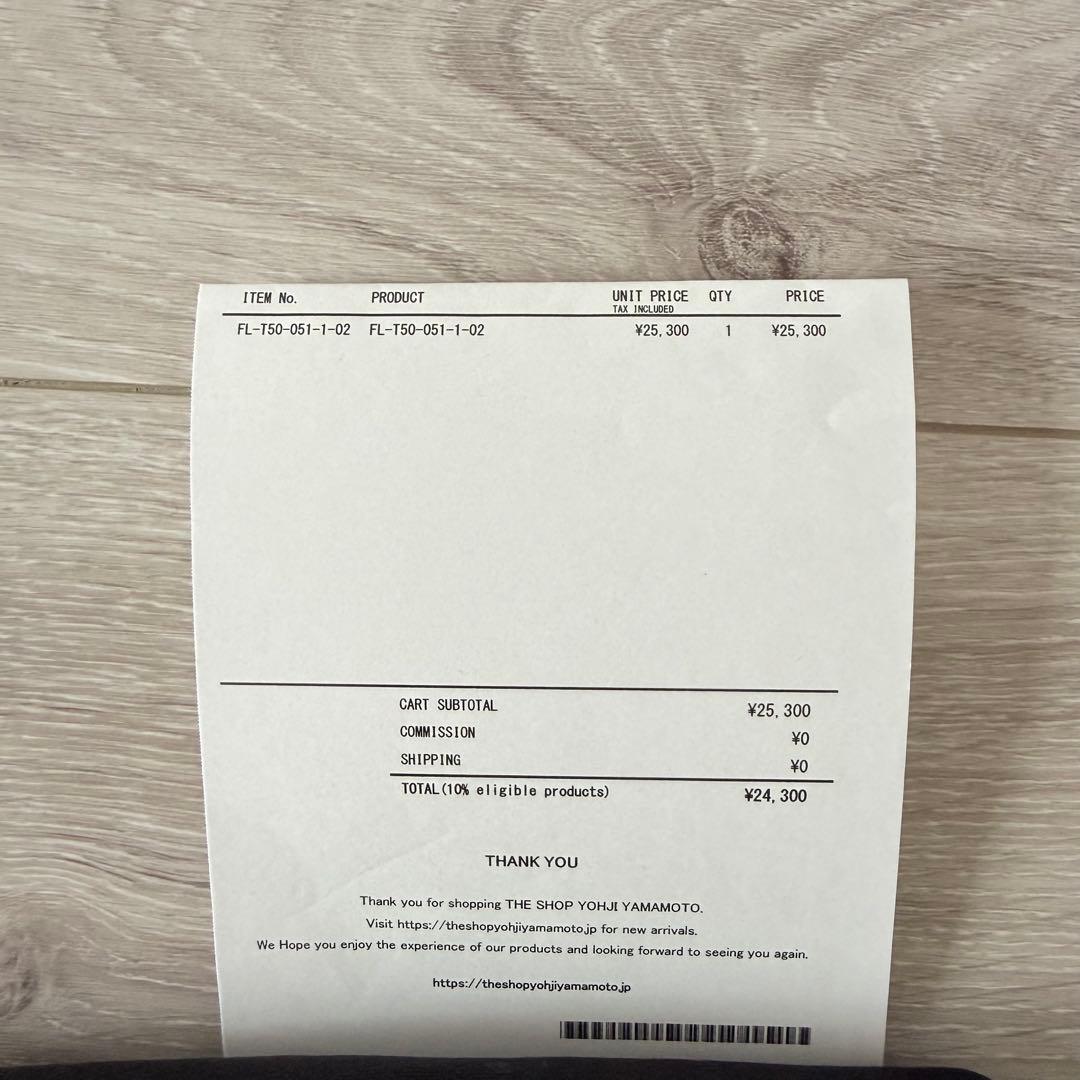 Yohji Yamamoto Tシャツ3枚セット（ブラック・ホワイト）
