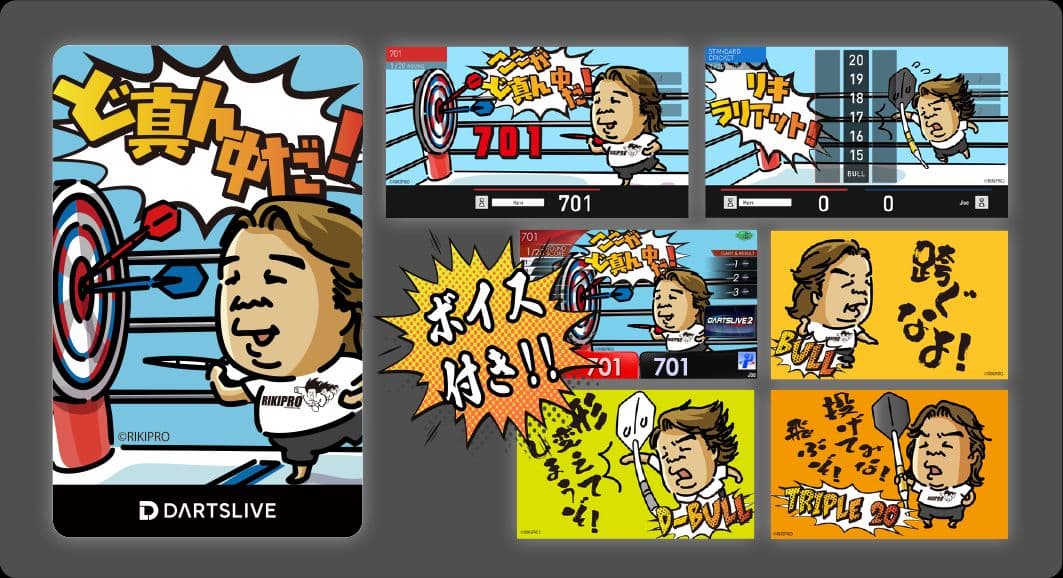 DARTSLIVE 長州力 ダーツライブカード コンプリートセット