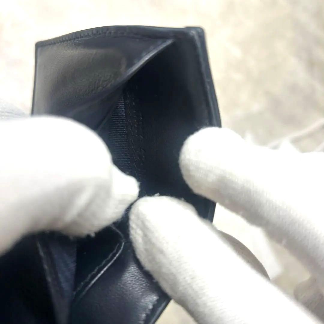 美品✨クリスチャンディオール キャンバス ロゴ 三つ折り財布