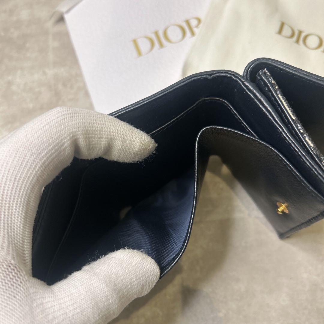 美品✨クリスチャンディオール キャンバス ロゴ 三つ折り財布