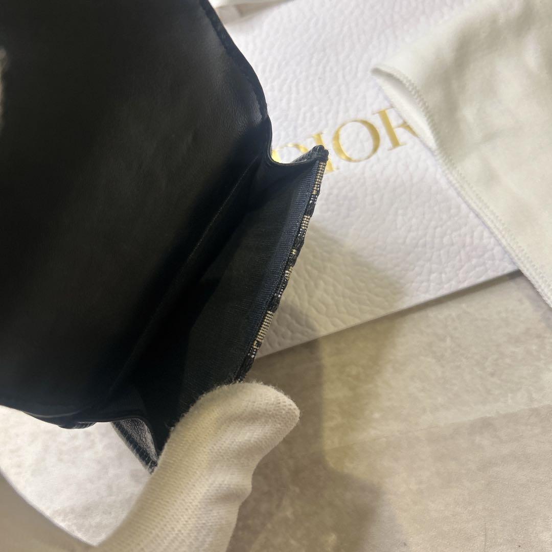美品✨クリスチャンディオール キャンバス ロゴ 三つ折り財布