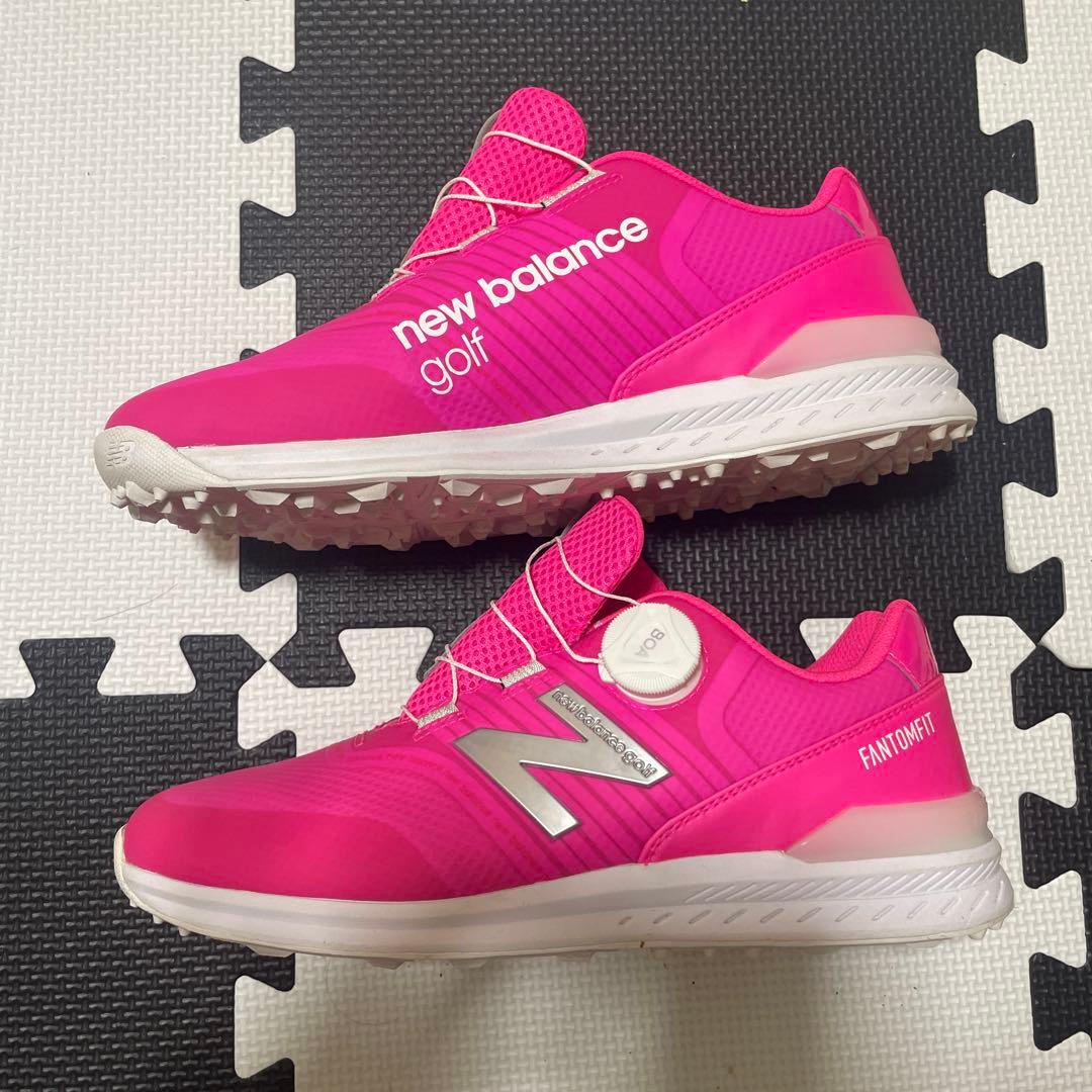 new balance ゴルフシューズ ピンク FANTOMFIT