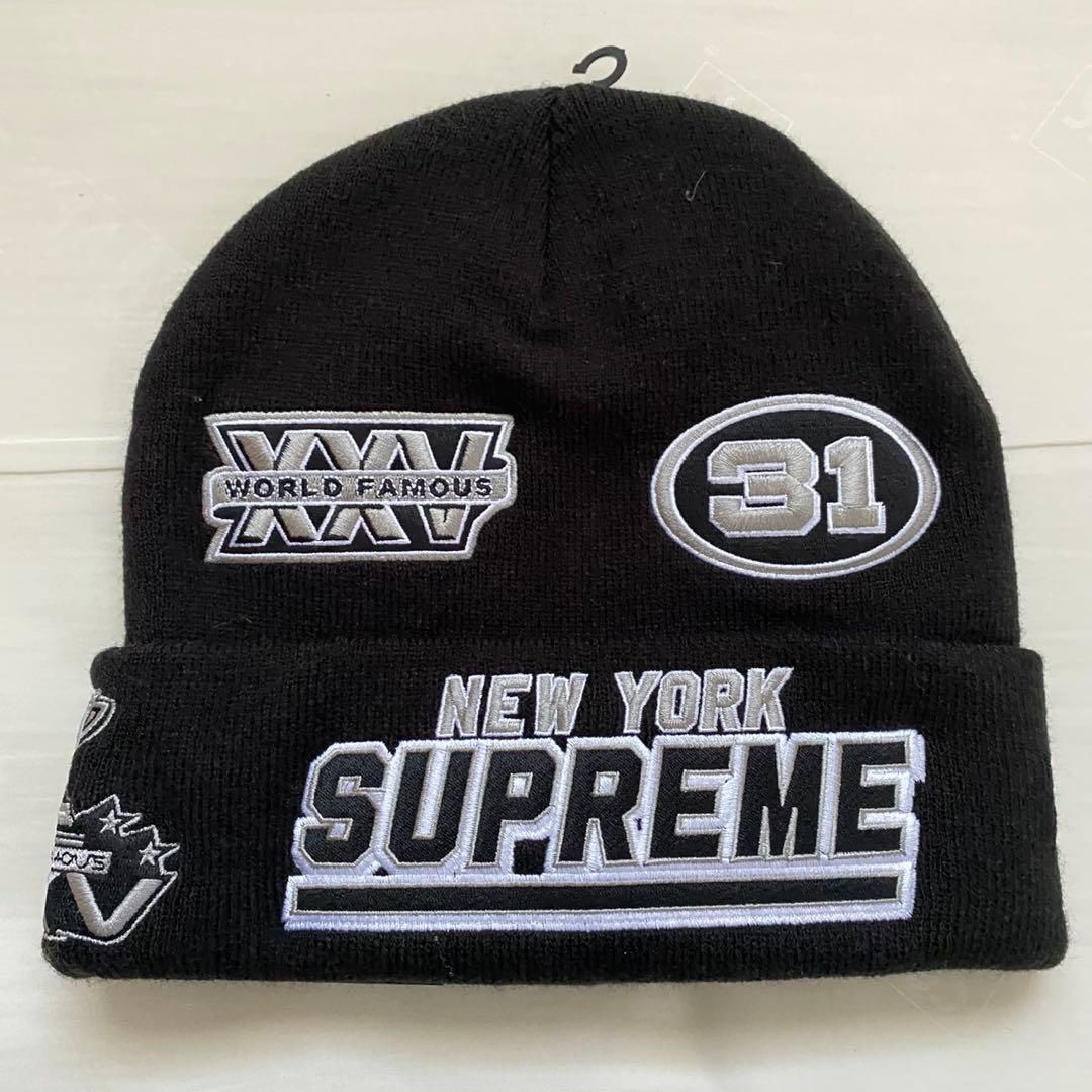 帽子 Supreme x New Era Football Beanie \"Black