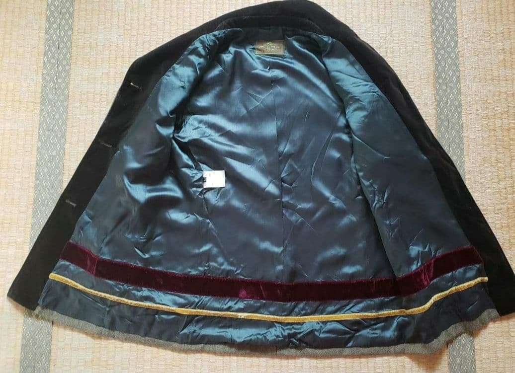 エトロ　ETRO ツィード　ジャケット ベロア襟　イタリア