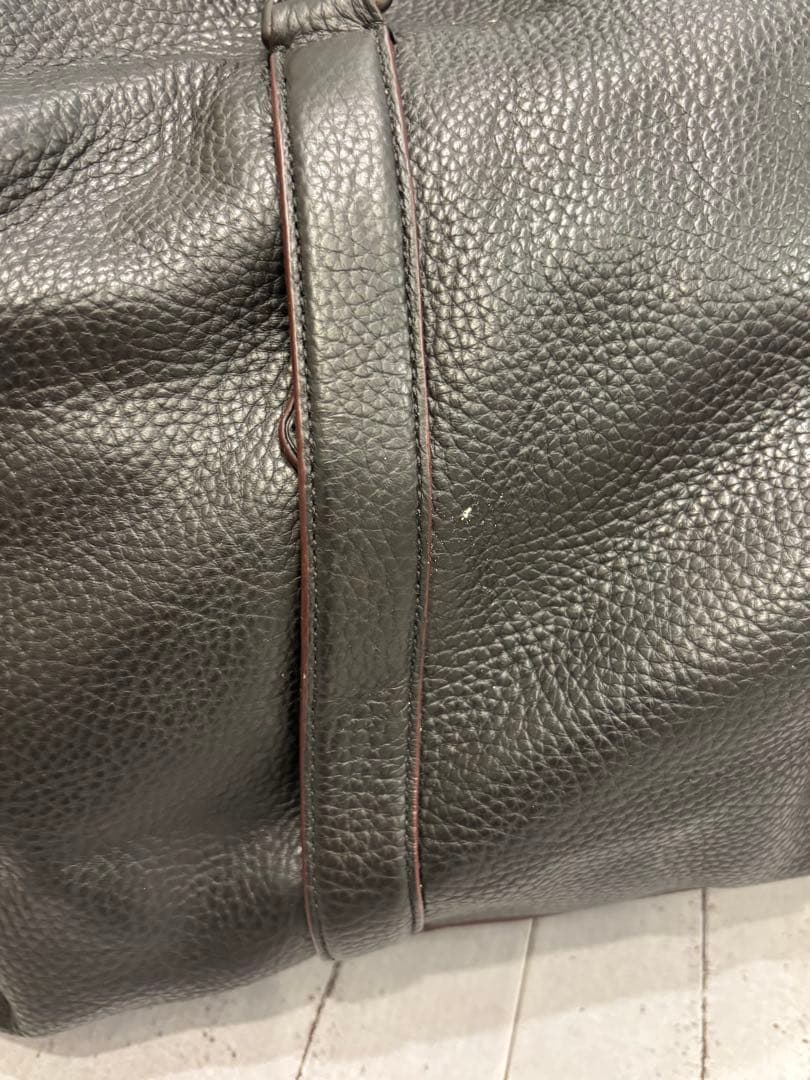 ● COACH コーチ　ボストンバッグ　レザー　ブラック　黒