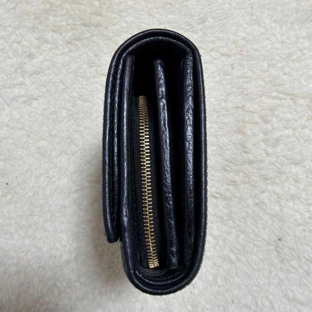 GUCCI　グッチ　折り財布　GGマーモント　ブラック　黒　極美品‼️