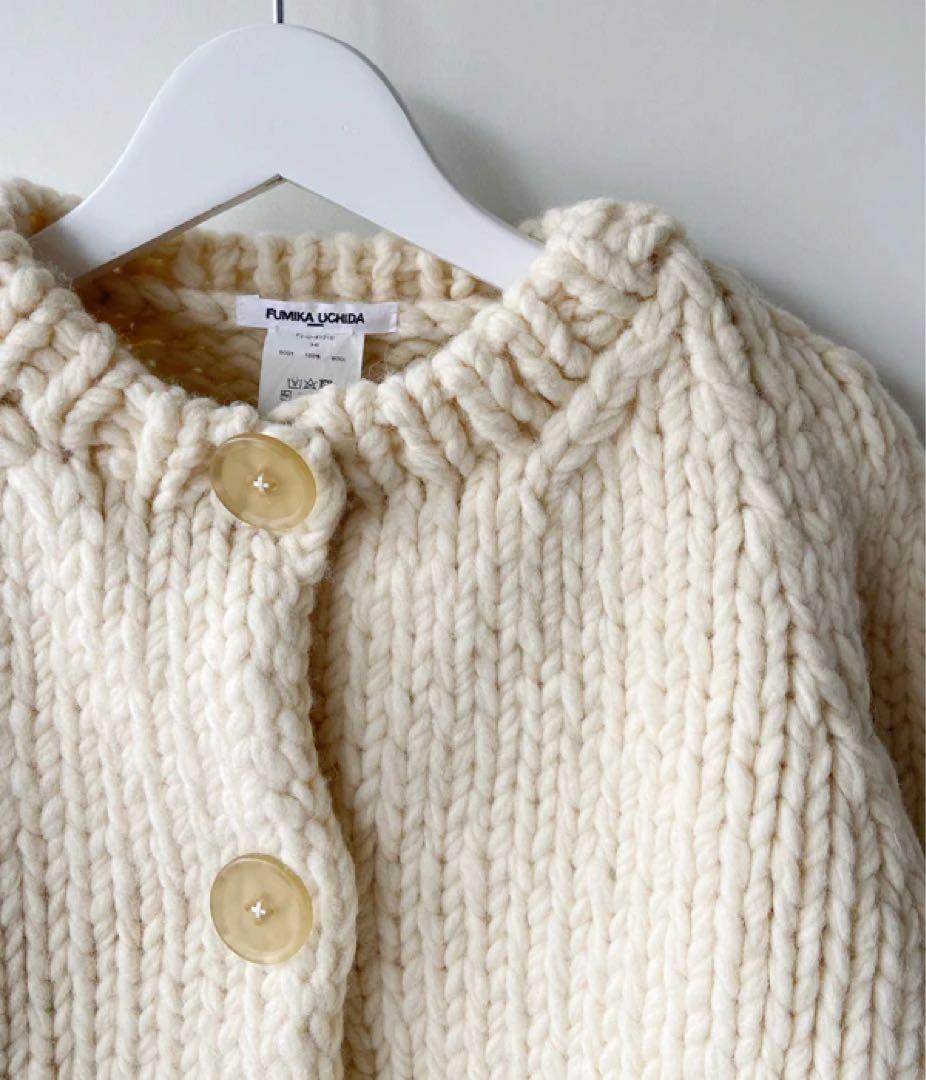 トップス FUMIKA UCHIDA HAND KNITTED CARDIGAN