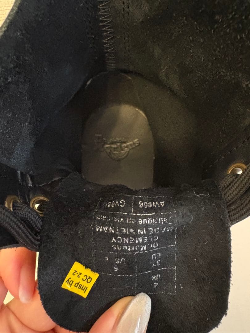 Dr.Martens ドクターマーチン 8ホールヒールブーツ UK4ブラック
