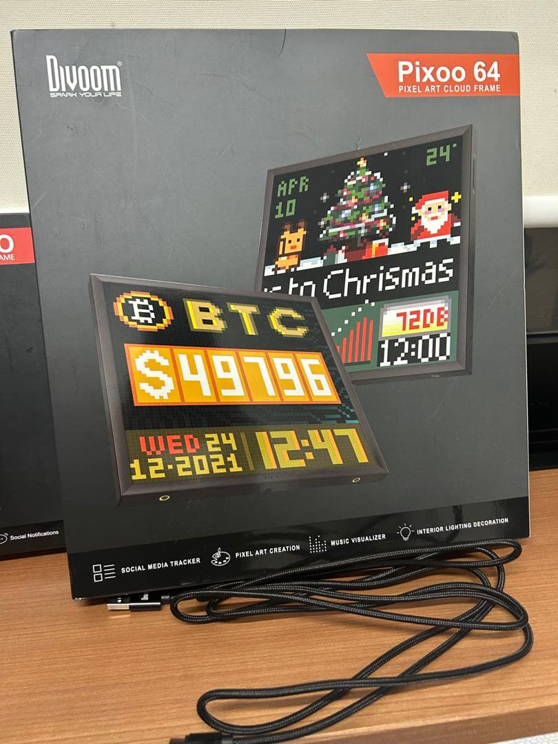 Divoom Pixoo 64 ピクセルアートクラウドフレーム