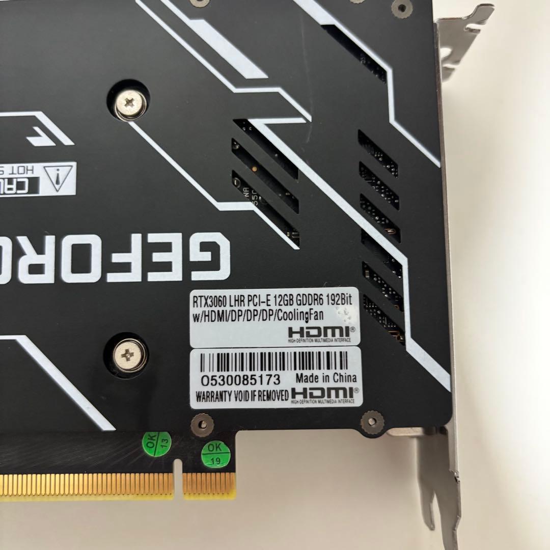 グラフィックボード・グラボ・ビデオカード GeForce RTX 3060 LHR 12GB GDDR6