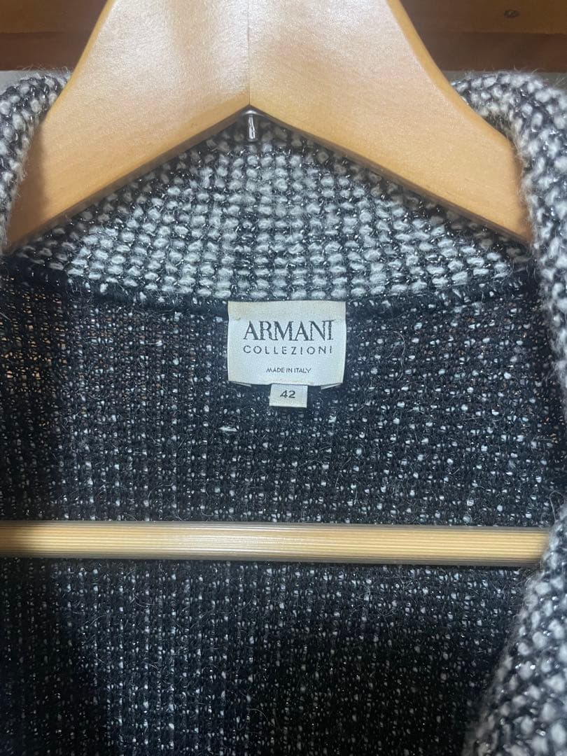 ARMANI COLLEZIONI ニットテーラードジャケット 42