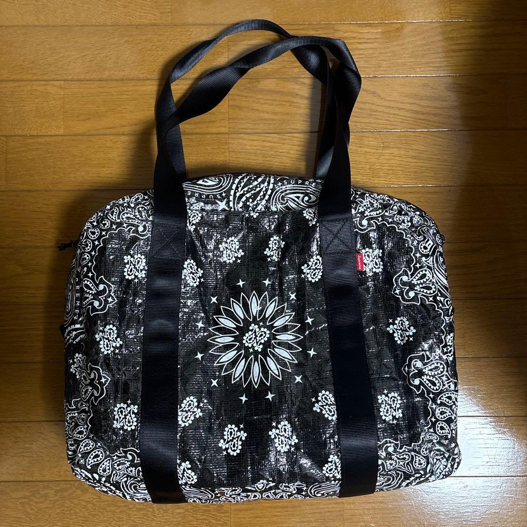 バッグ Supreme Bandana Large Duffle bag black