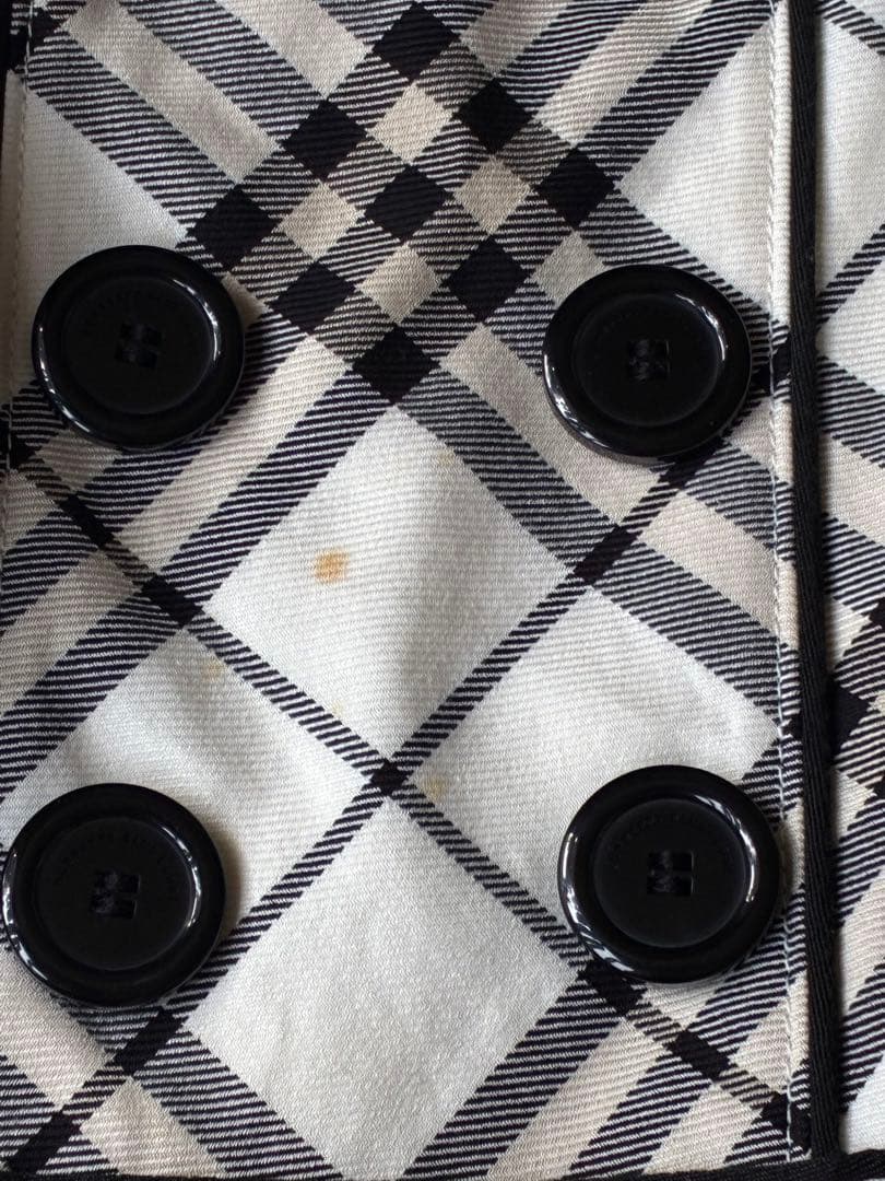 BURBERRY ブレーレーベルチェック柄 ノースリーブワンピース 36