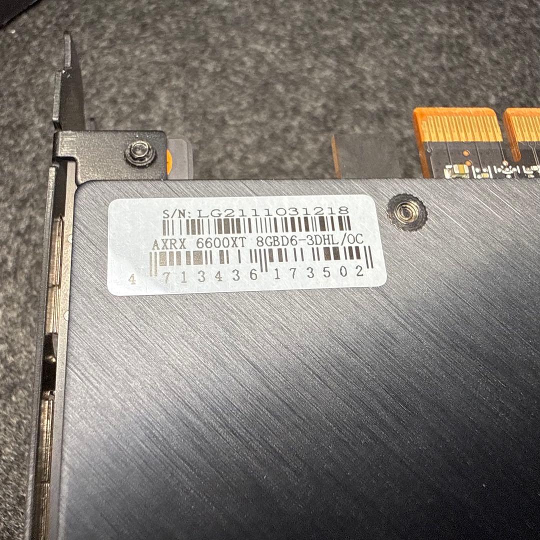 【動作確認済】PowerColor Radeon RX6600XT