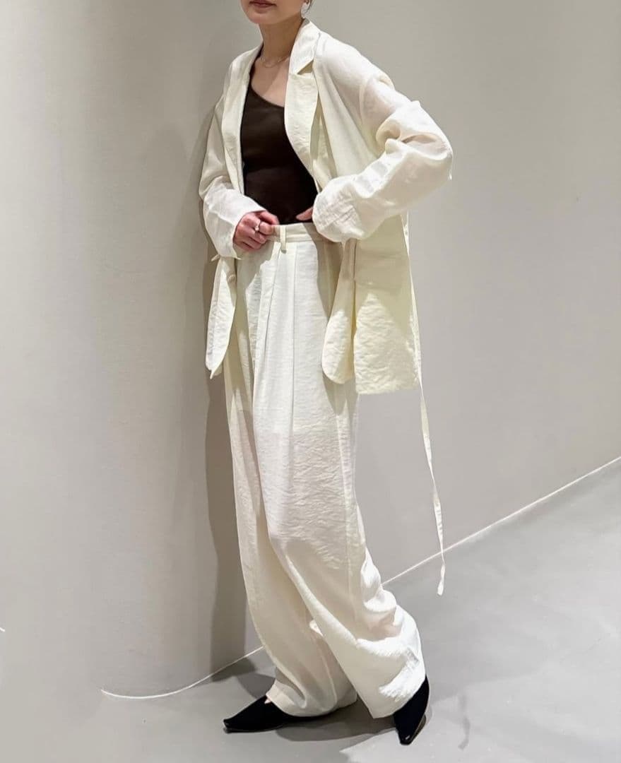 CLANE 2WAY SHEER JACKET ジャケット クラネ ホワイト